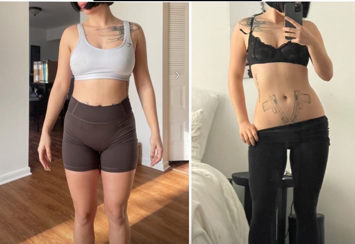 Bri, one month transformation
