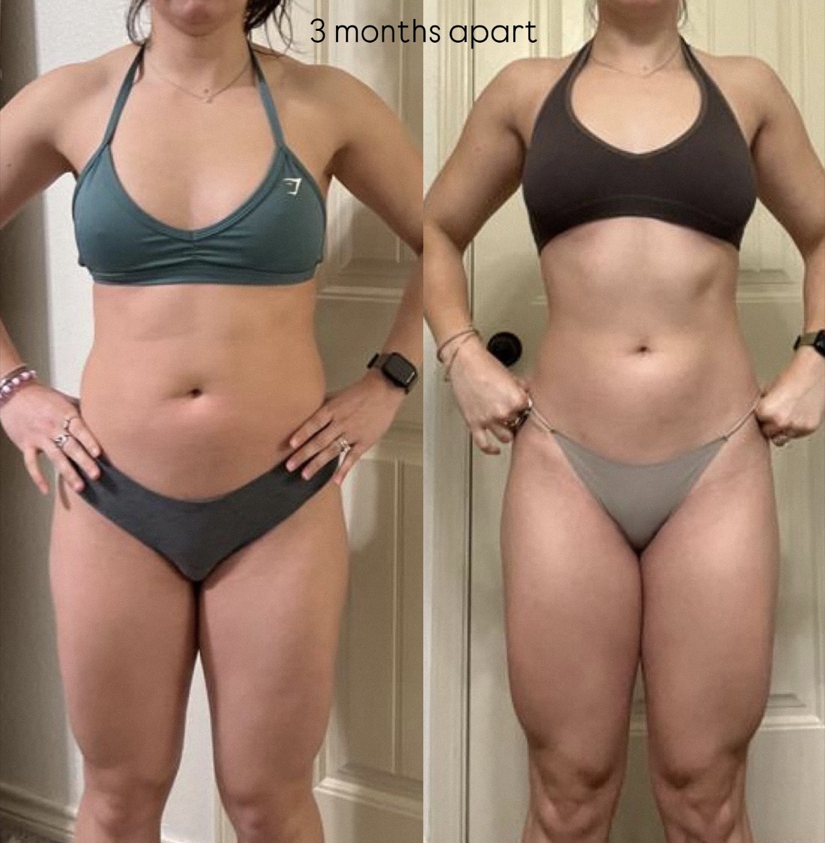 A client, before and after